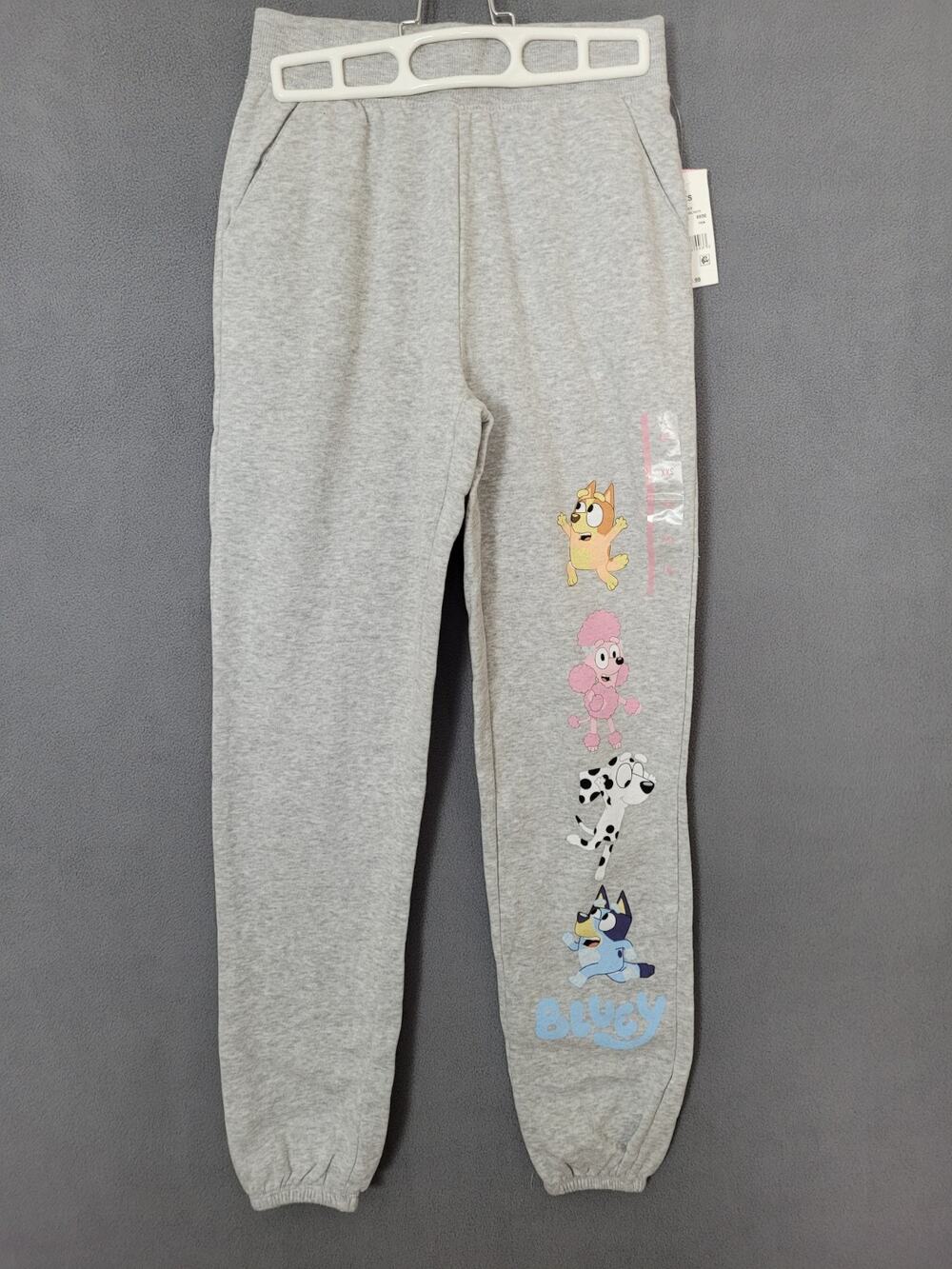 Bluey Women's Size XXS Fleece Jogger Sweatpants Gray